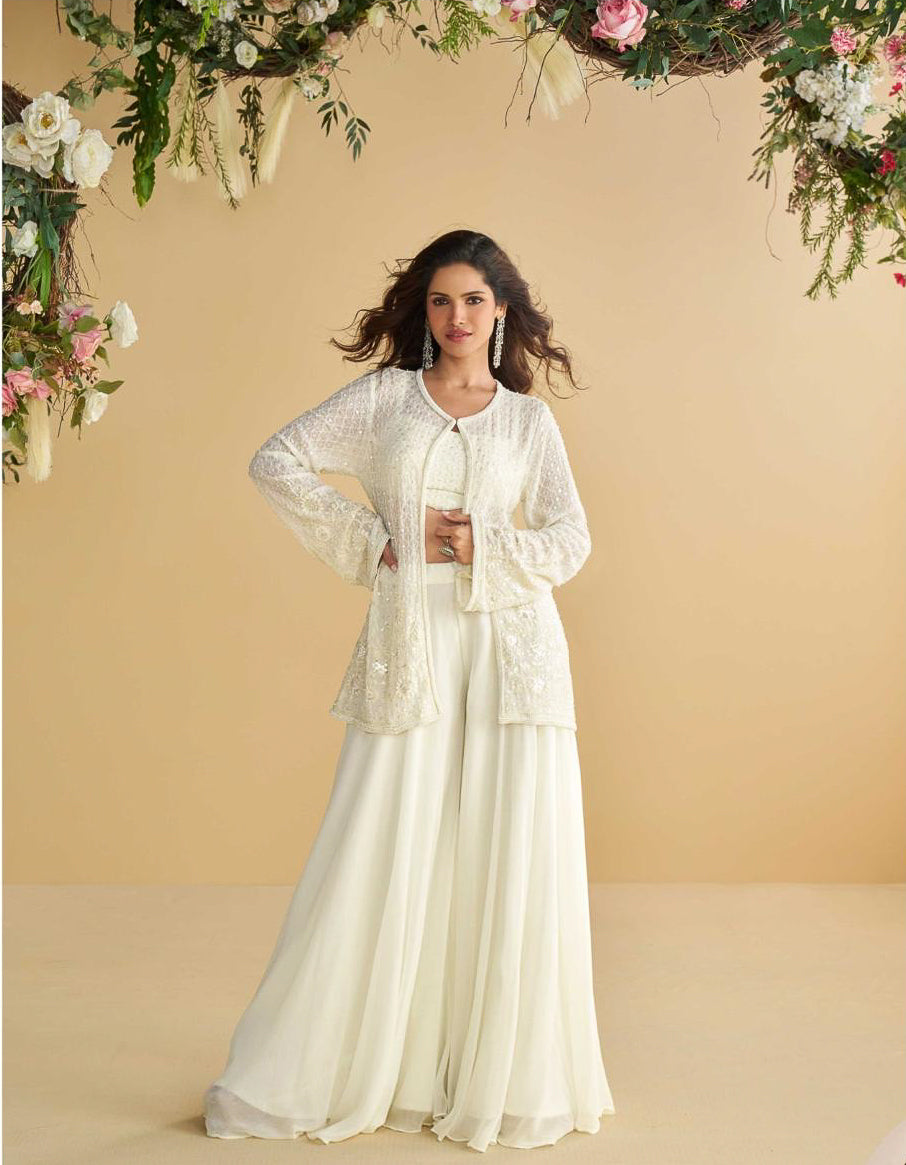 Silk Embroidered Indo Western Collection Short Shrug