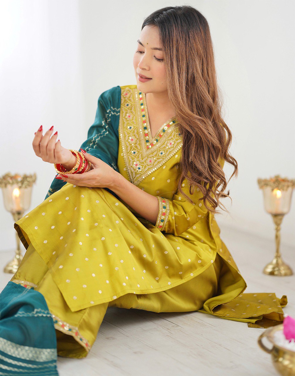 Kurta Pant Dupatta Set