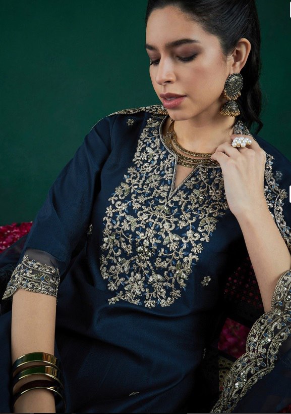 Chanderi Kurti with Dupatta