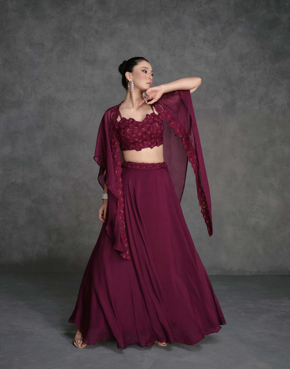 Lehenga Choli with Organza Silk