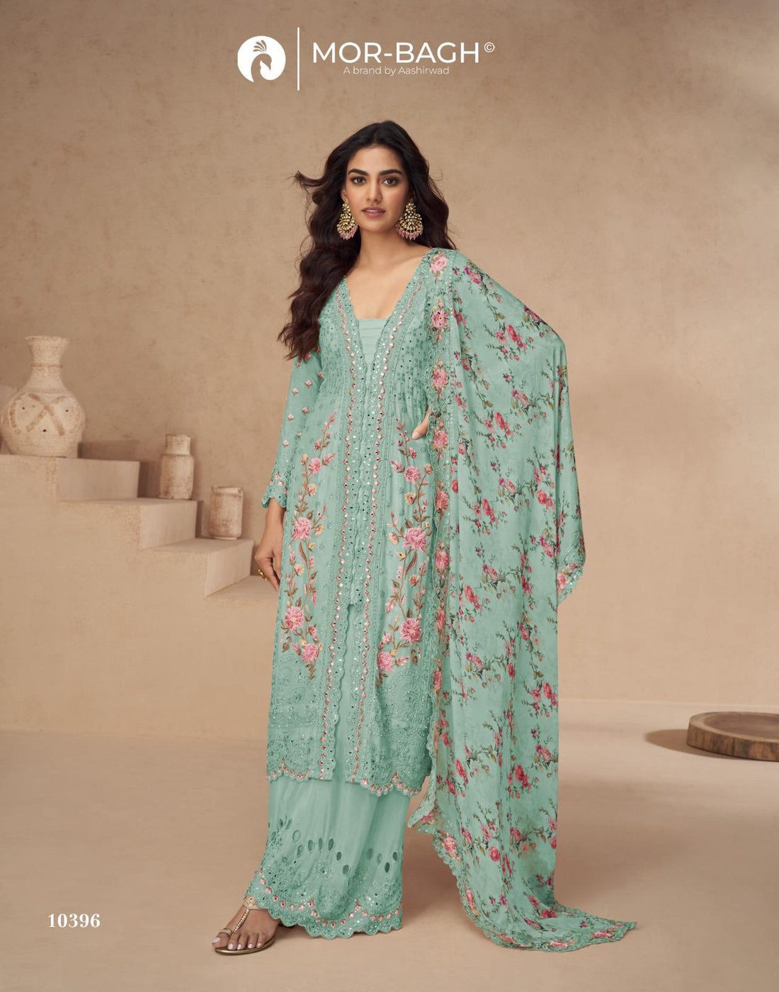 Desginer Chinon Silk Salwaar Kameez