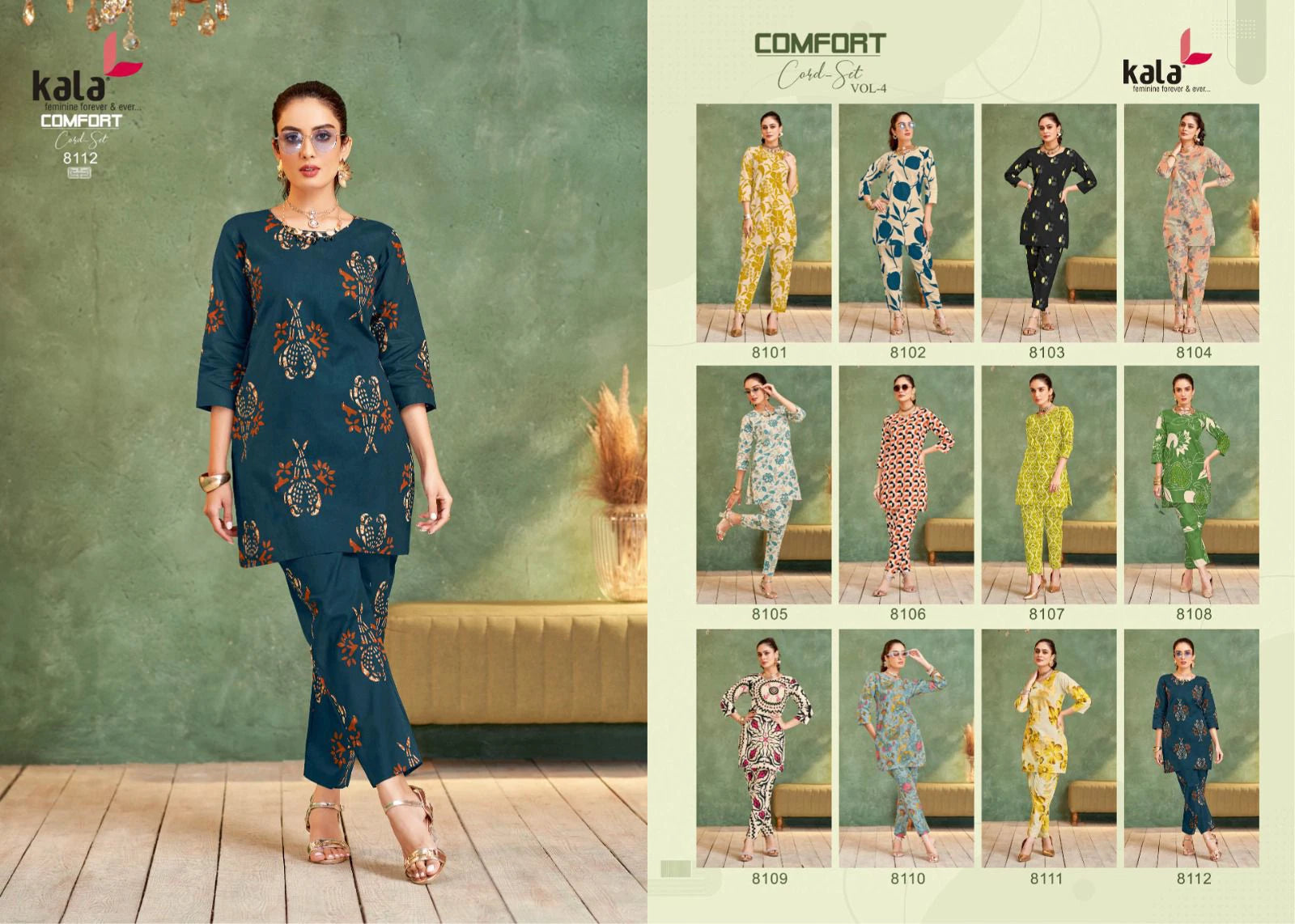 Designer Cotton Printed Indo Western Coord Set