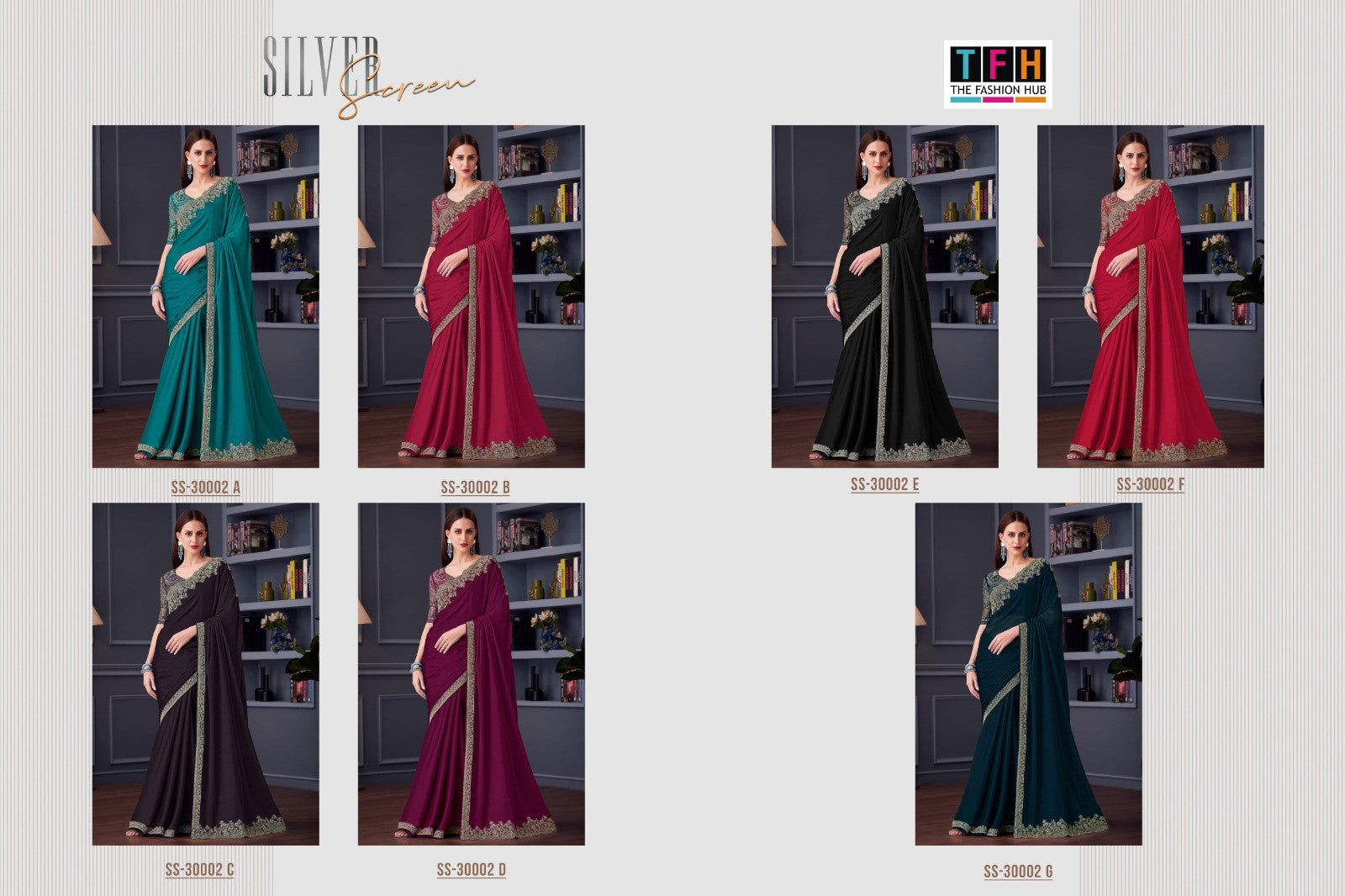 Silk Chiffon Party Wear Saree Collection