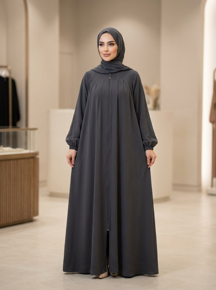Fog-Sleeve Umbrella Pattern Abaya