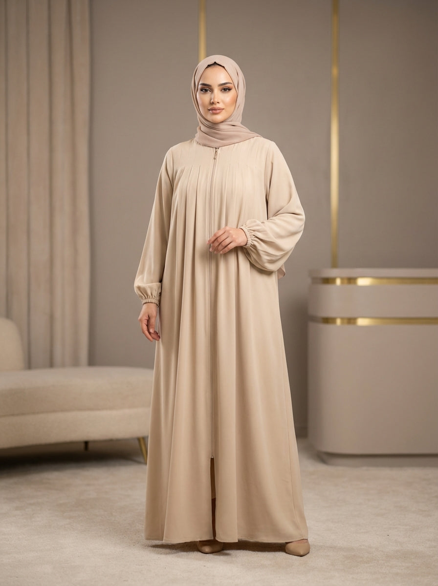 Fog-Sleeve Umbrella Pattern Abaya