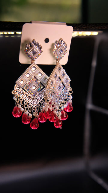 Ethnic Oxidized Jhumka style Earrings