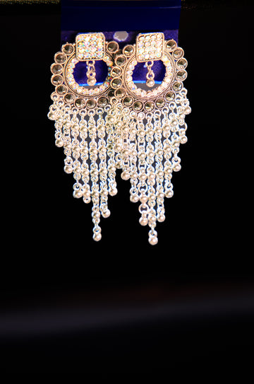 Ethnic Oxidized Jhumka style Earrings