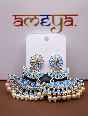 Ethnic Oxidized Jhumka style Earrings