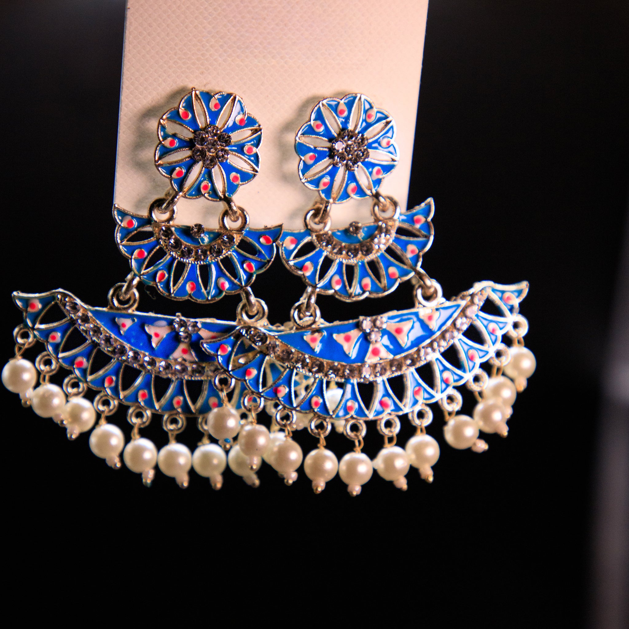 Ethnic Oxidized Jhumka style Earrings