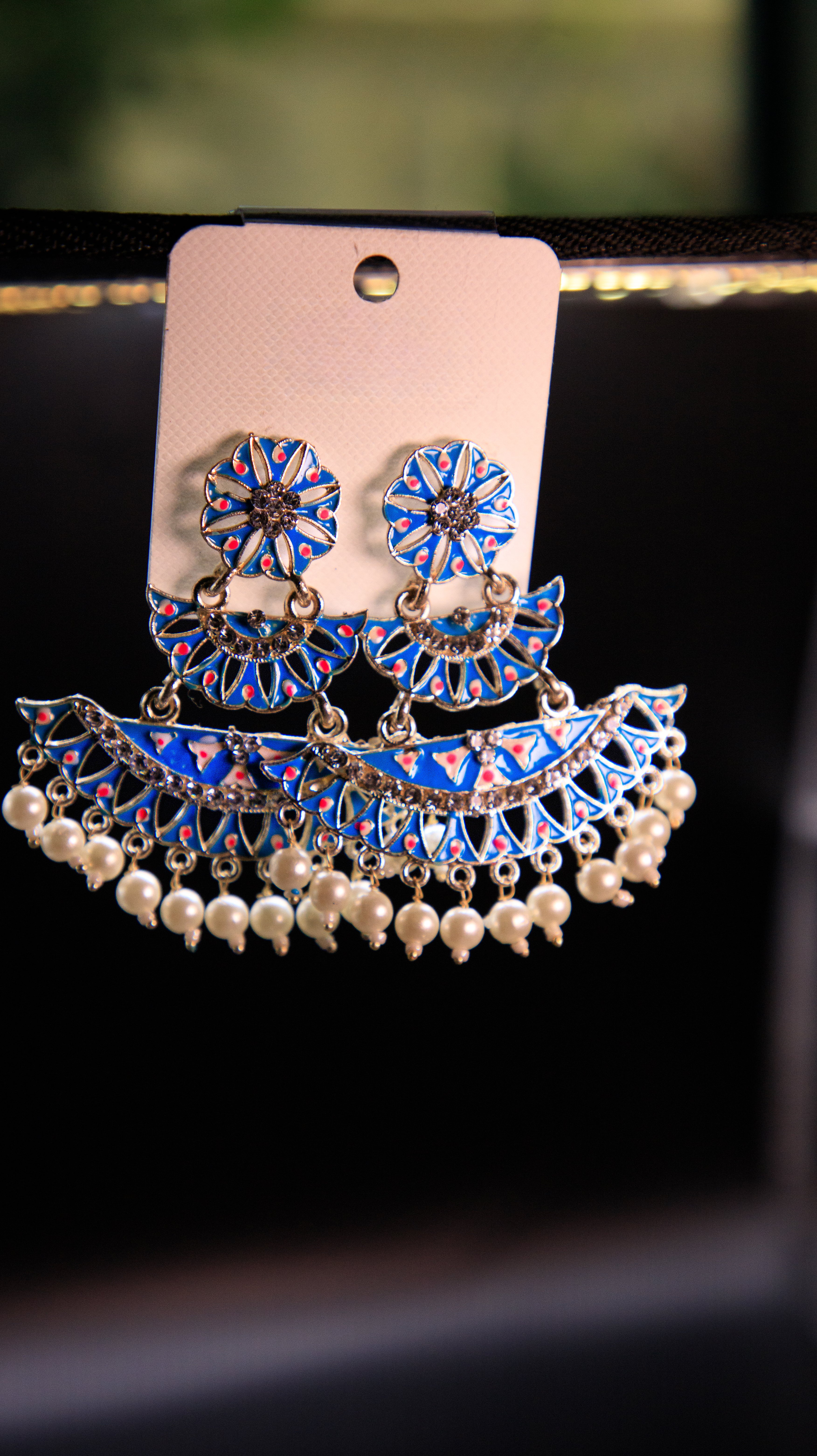 Ethnic Oxidized Jhumka style Earrings