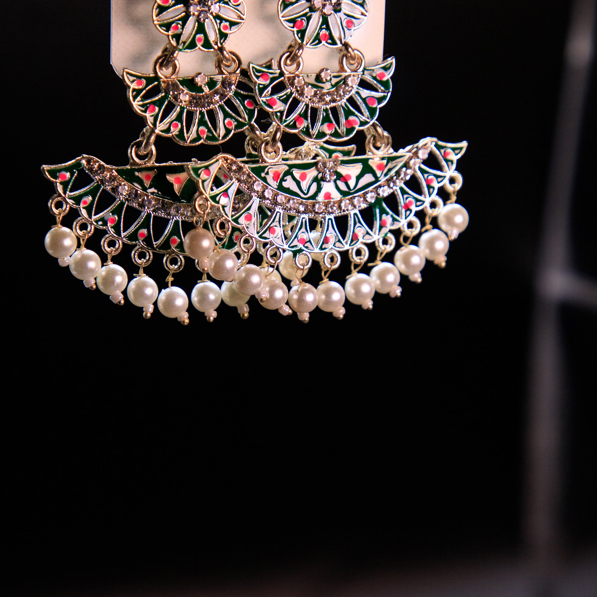 Ethnic Oxidized Jhumka style Earrings