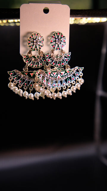 Ethnic Oxidized Jhumka style Earrings