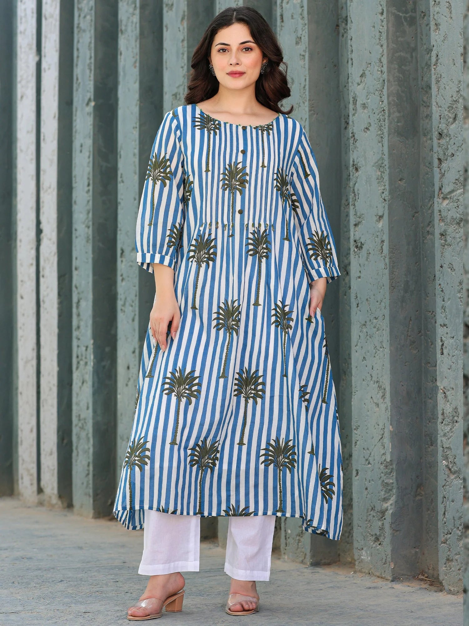 Women Multi Printed Pure Cotton A-Line Kurta Sets