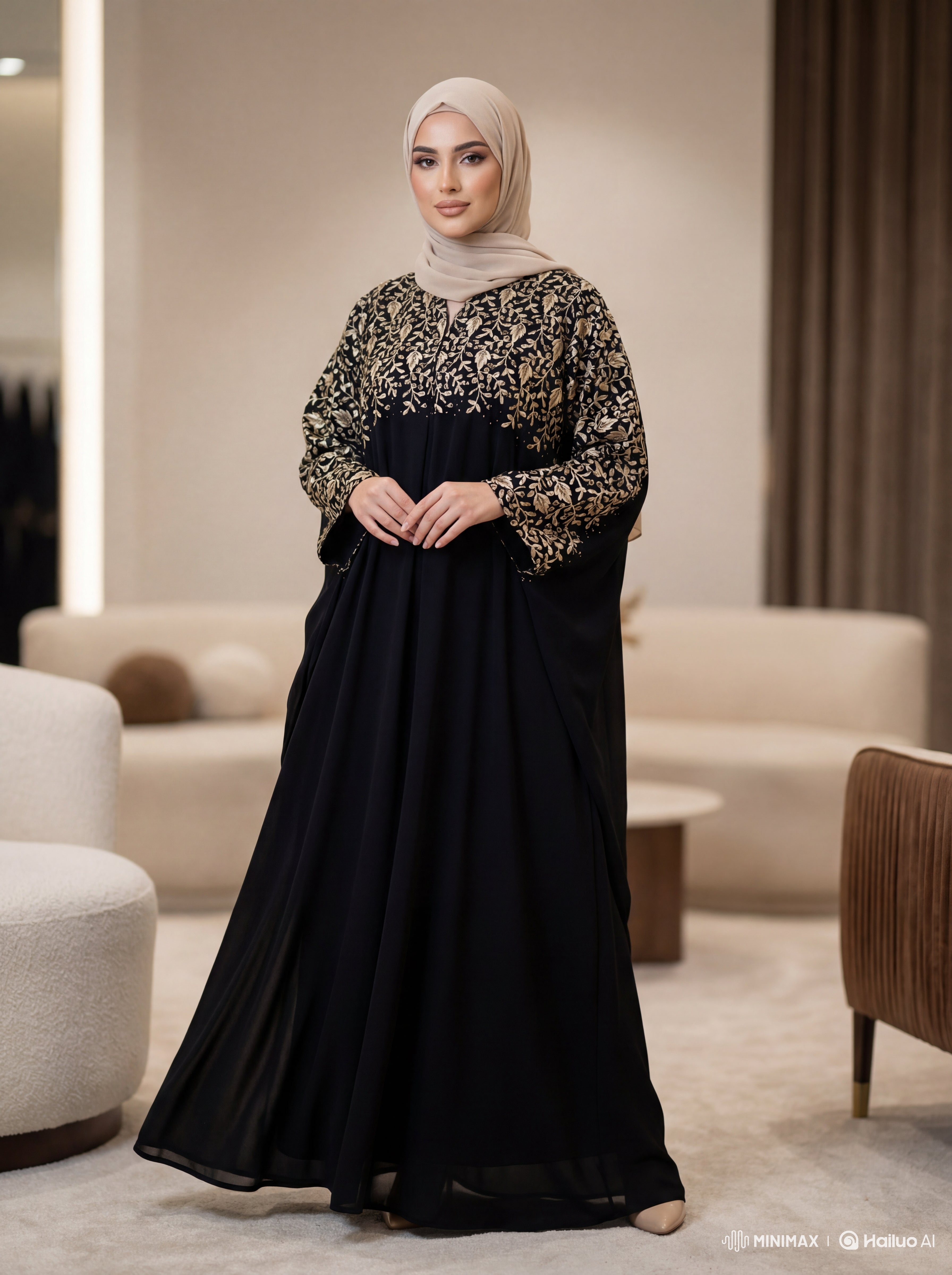 Heavy Embroidered Kashmiri Abaya