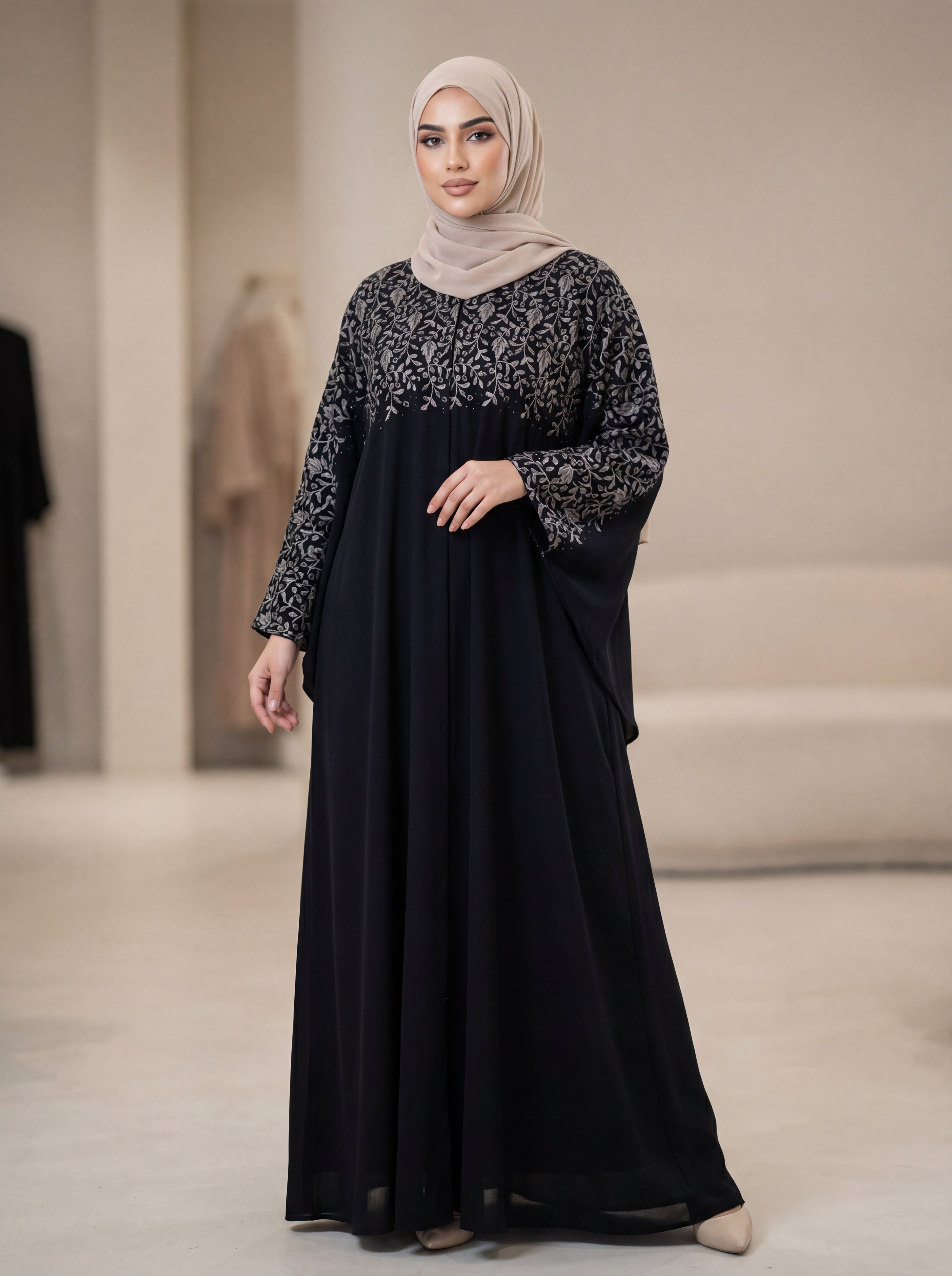 Heavy Embroidered Kashmiri Abaya