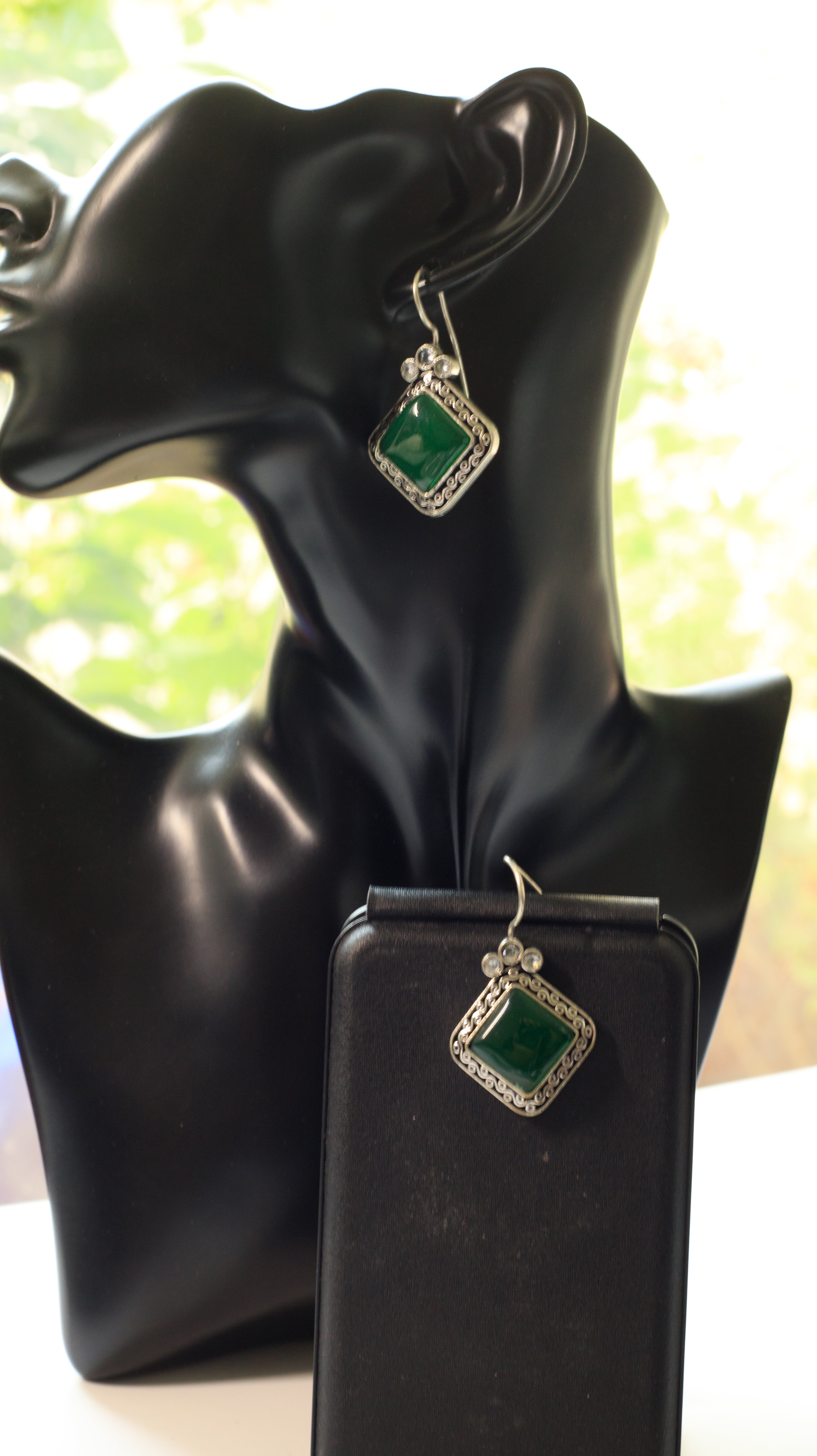 Stylish Oxidized square shape Earrings