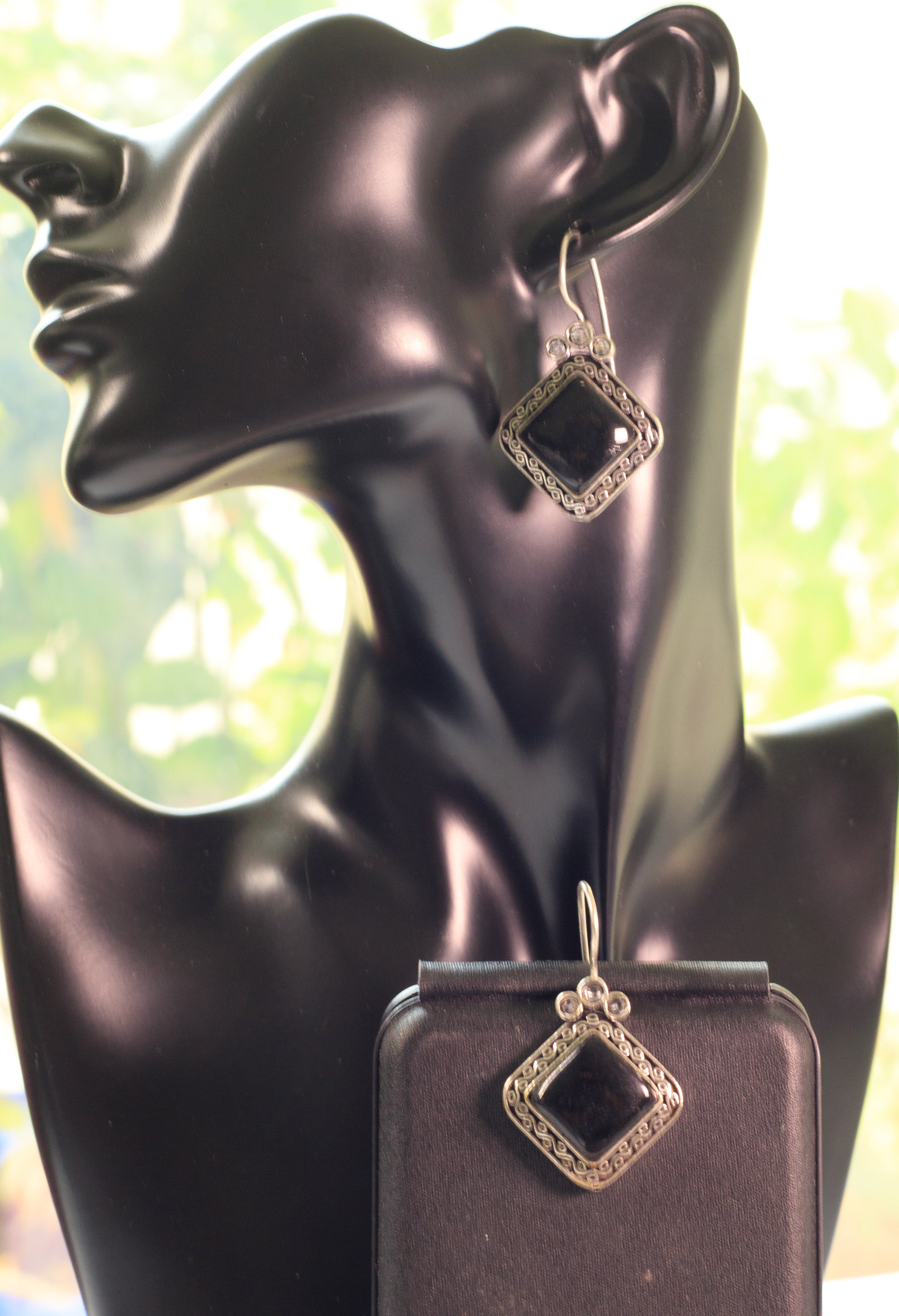 Stylish Oxidized square shape Earrings