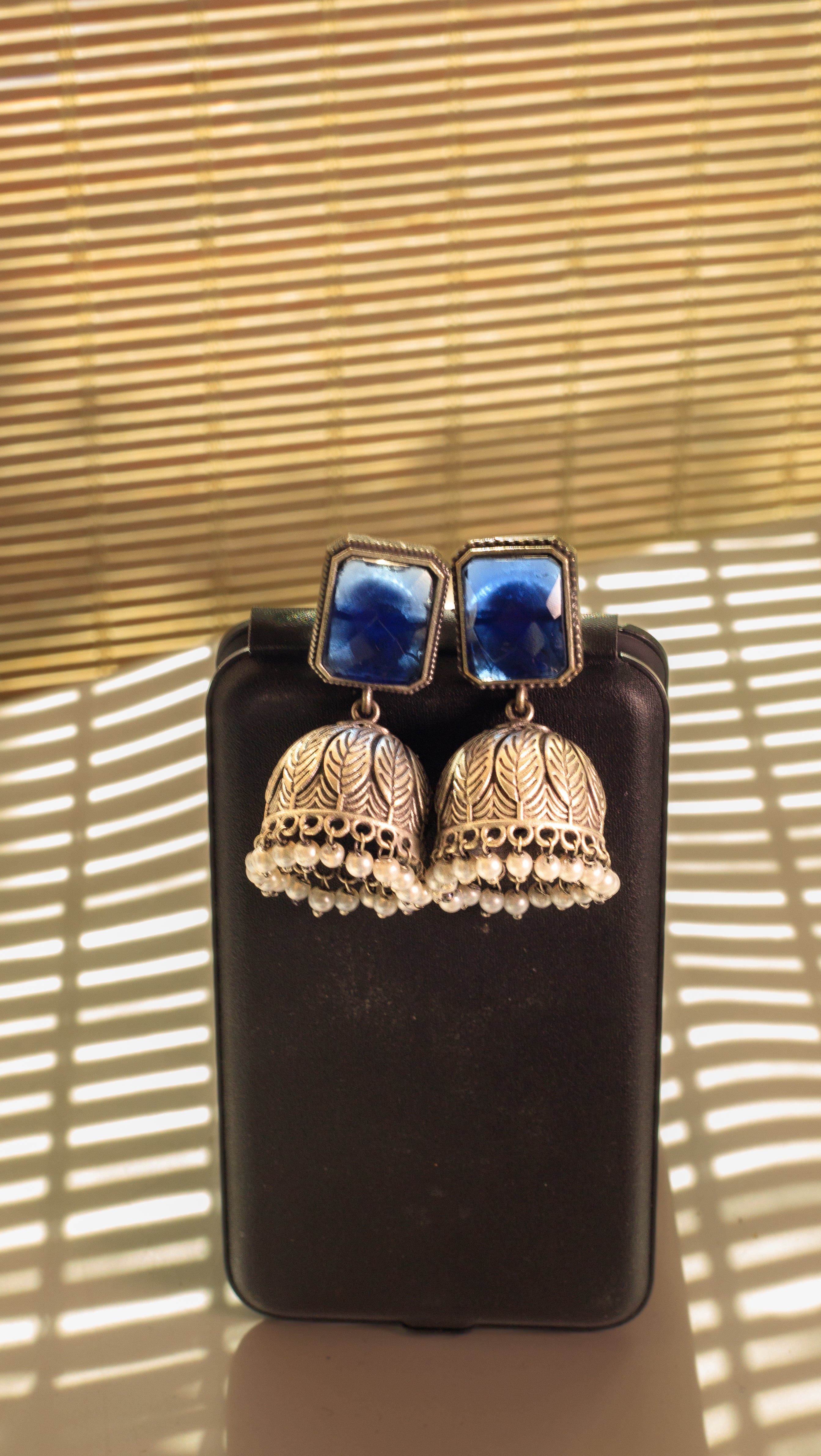 Stylish Oxidized Jhumka Earrings