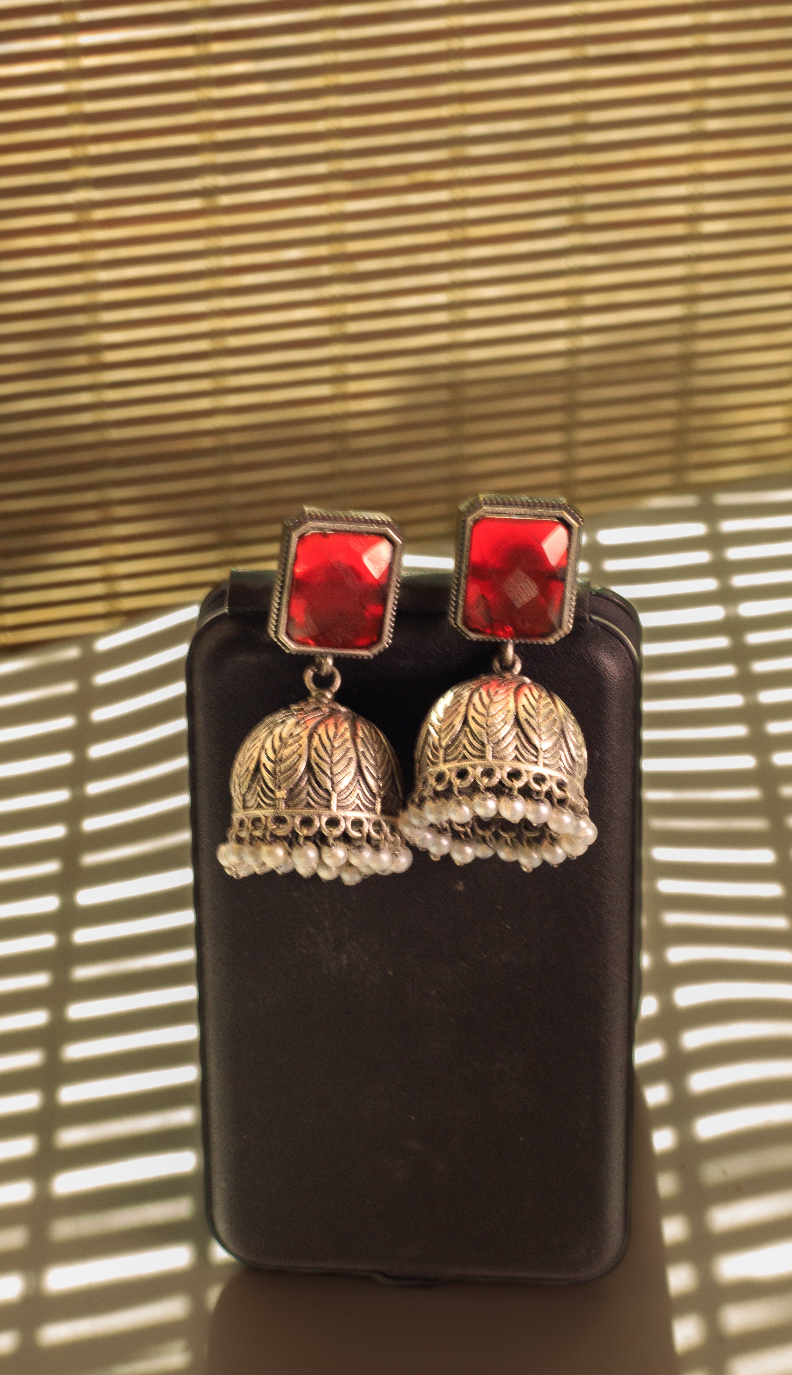Stylish Oxidized Jhumka Earrings