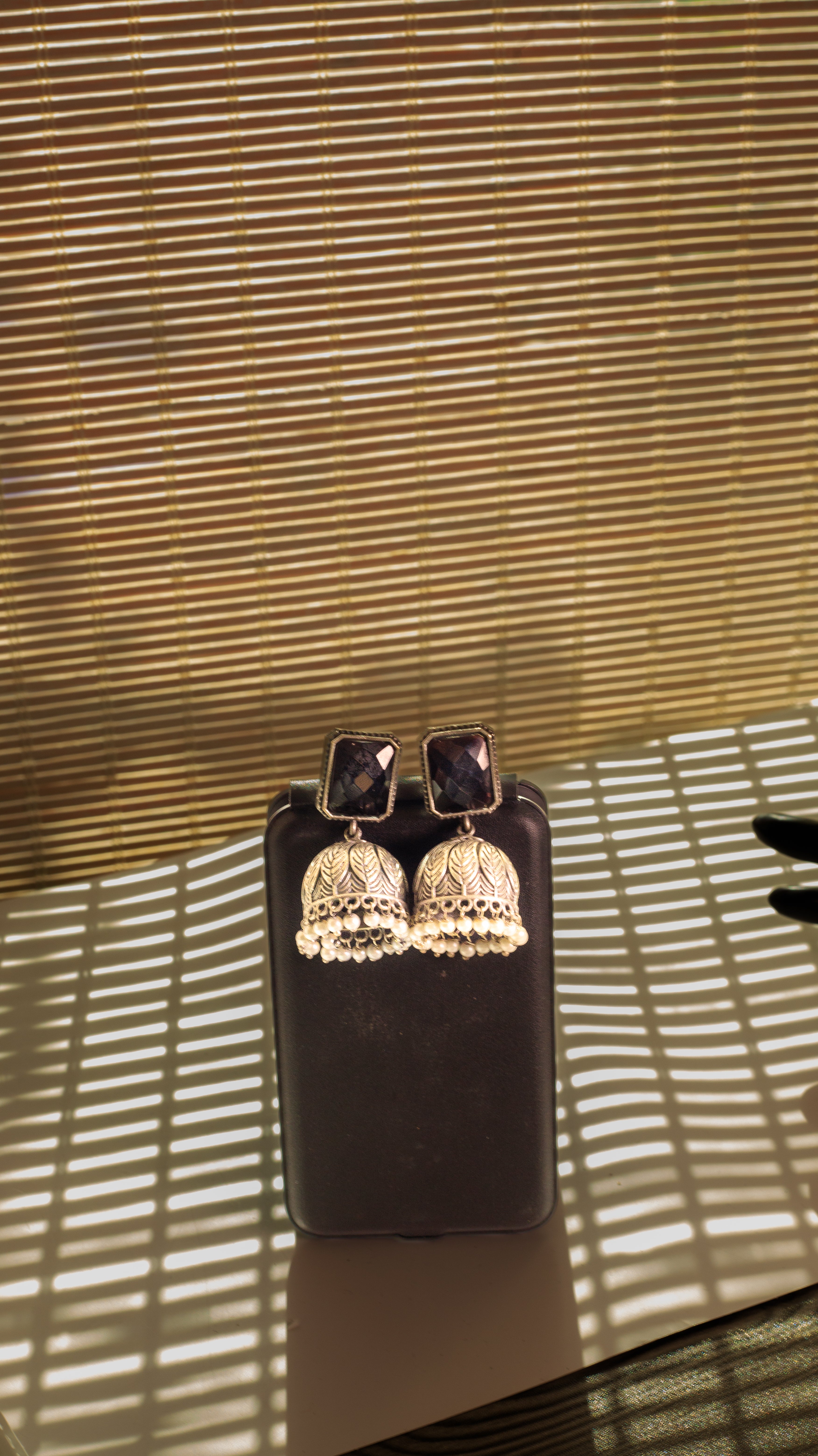 Stylish Oxidized Jhumka Earrings