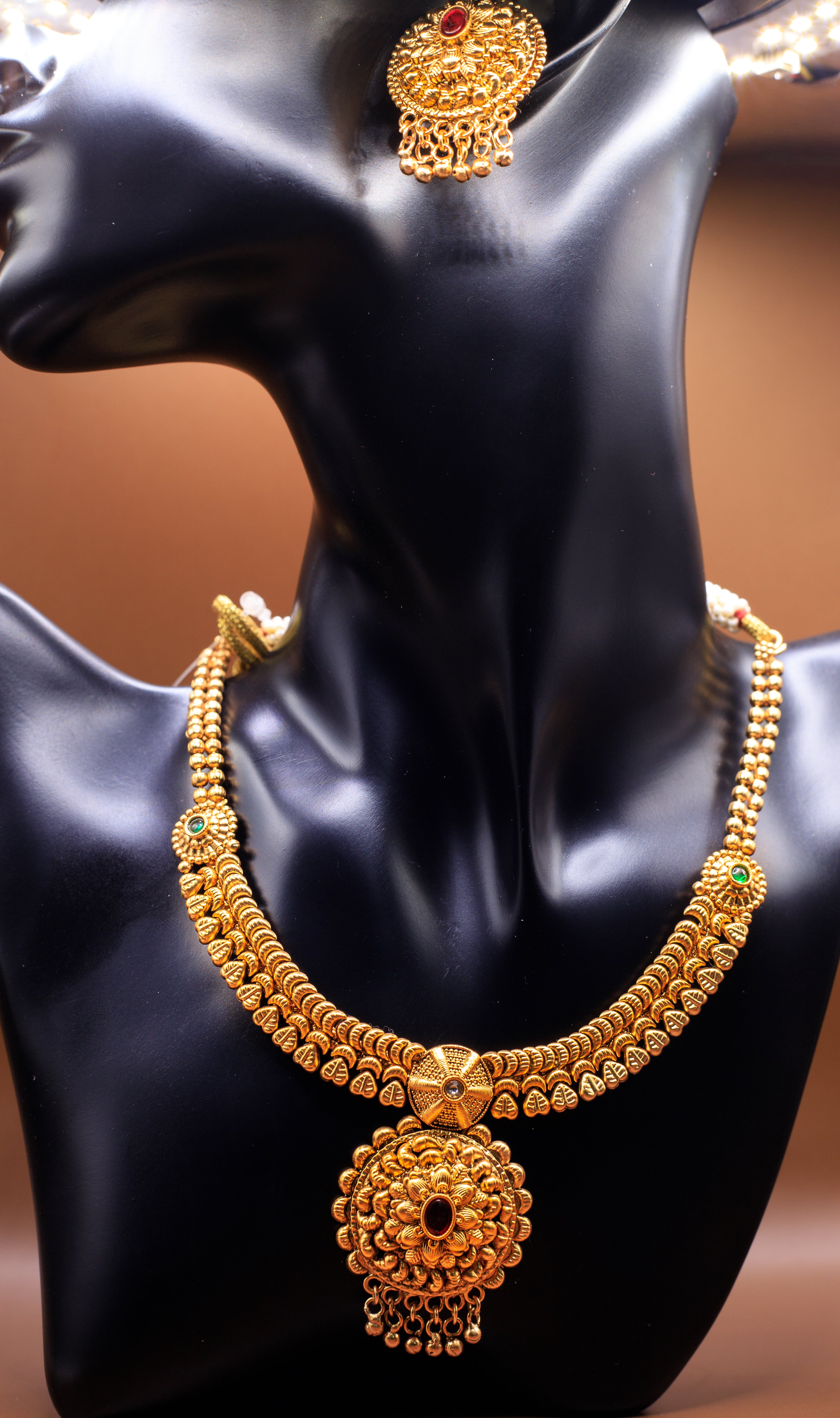 Ethnic Necklace with Earrings