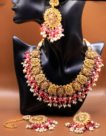 Kundan / Polki Set Choker, tickly and Earrings