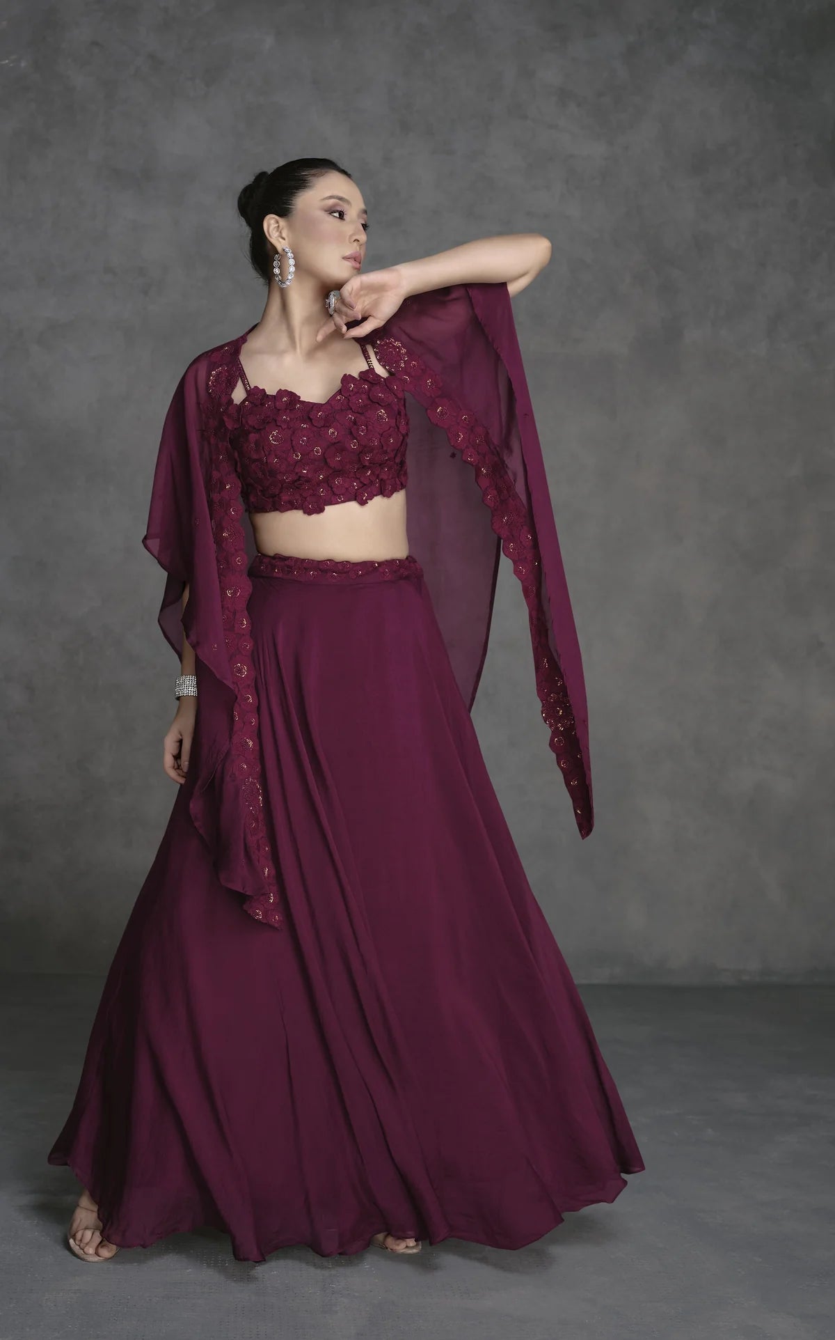 Lehenga Choli with Organza Silk