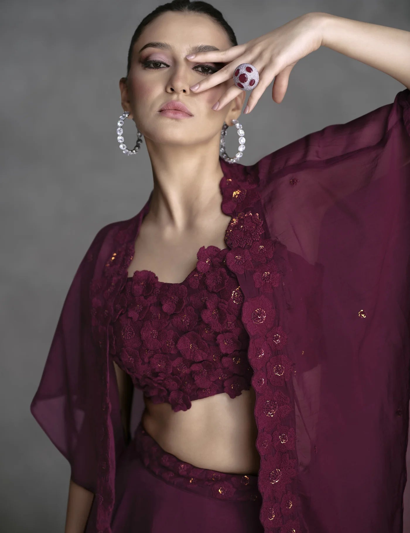 Lehenga Choli with Organza Silk