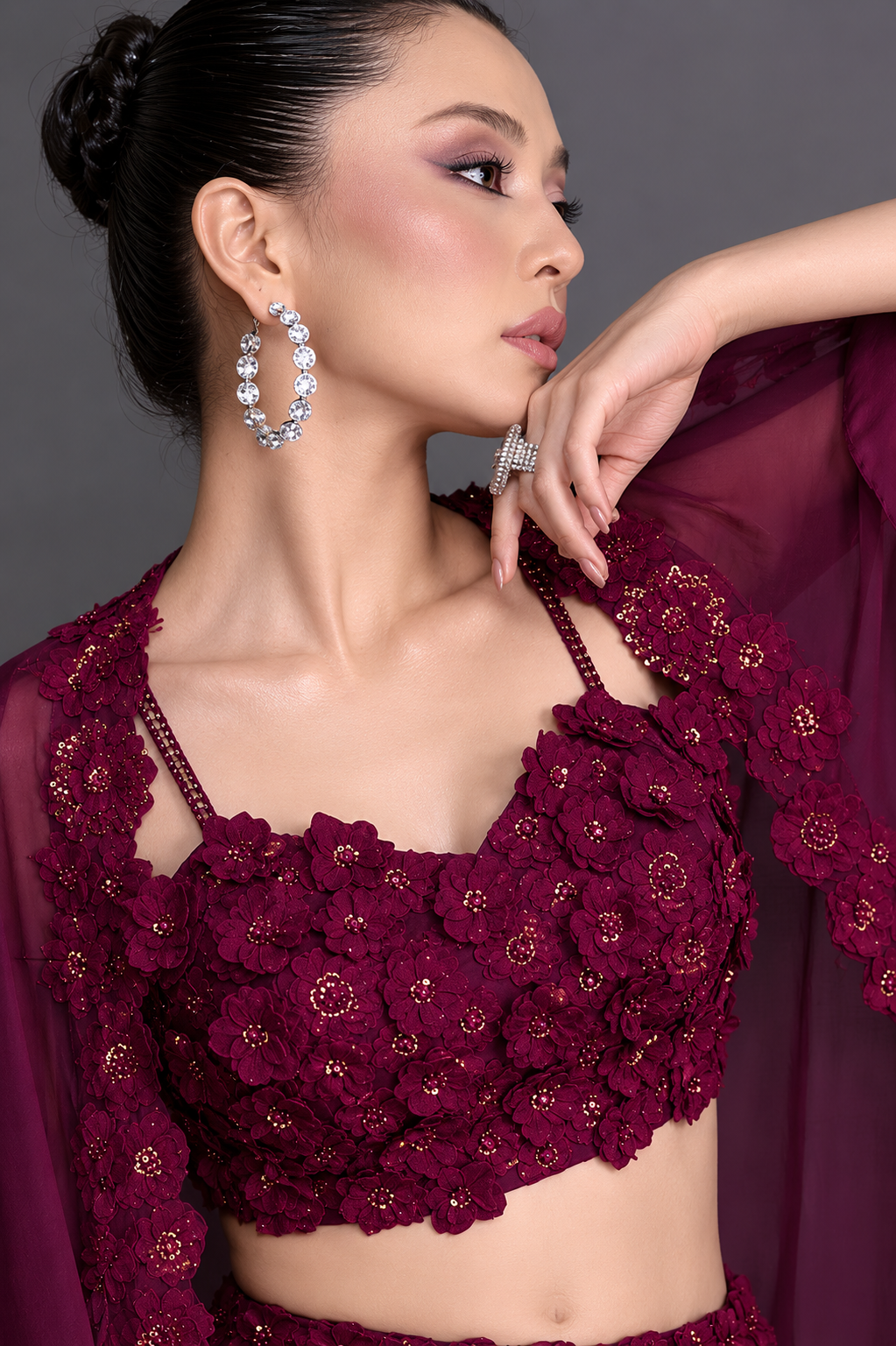 Lehenga Choli with Organza Silk