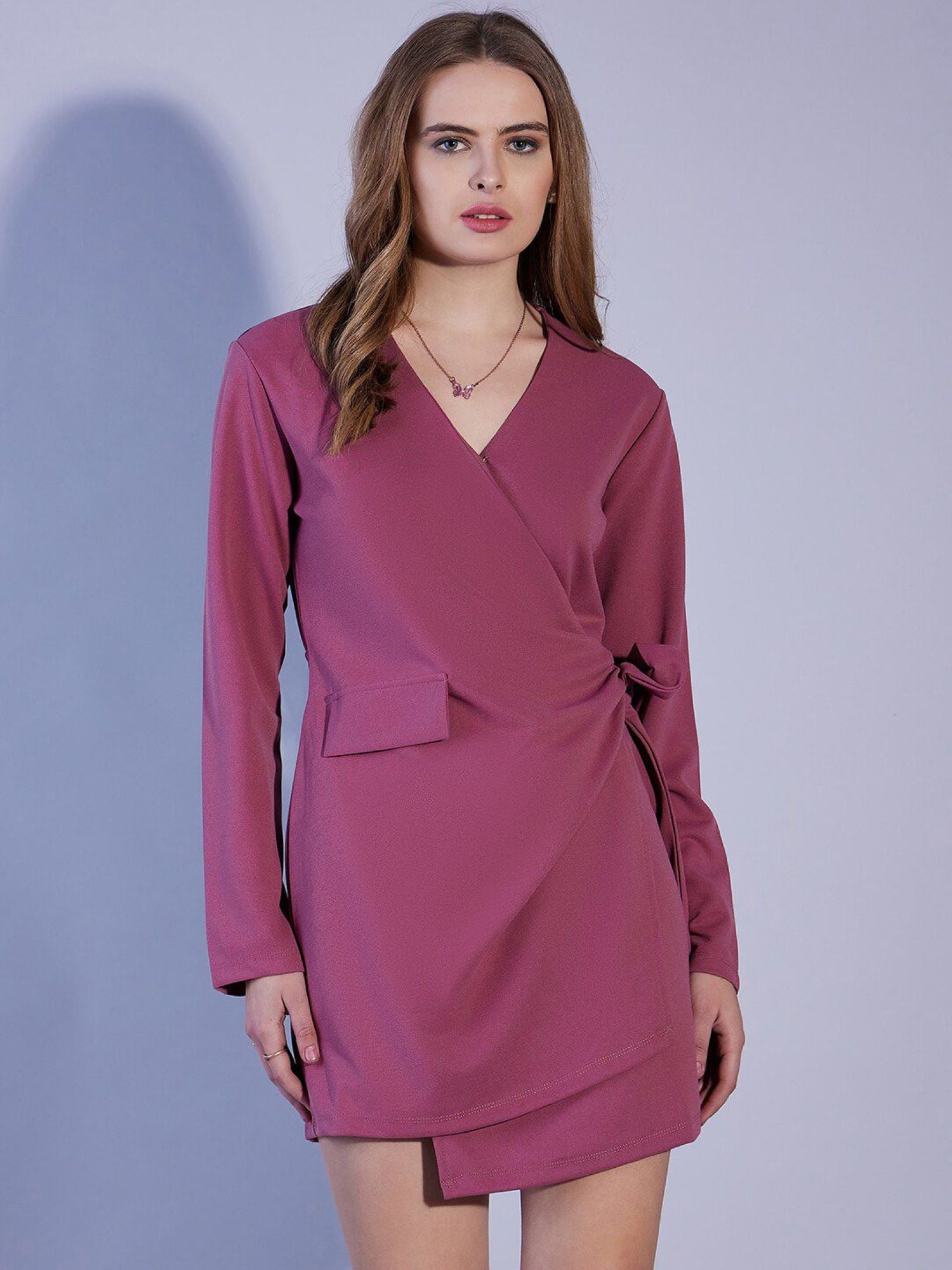 Full Sleeves V Neck Mini