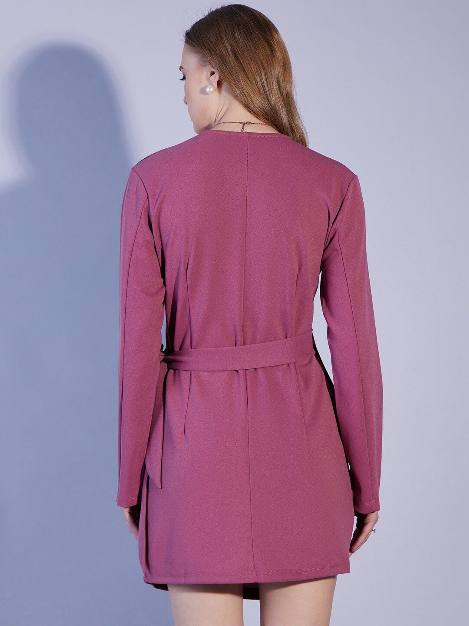Full Sleeves V Neck Mini