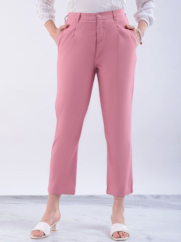 Pink Women Chinos