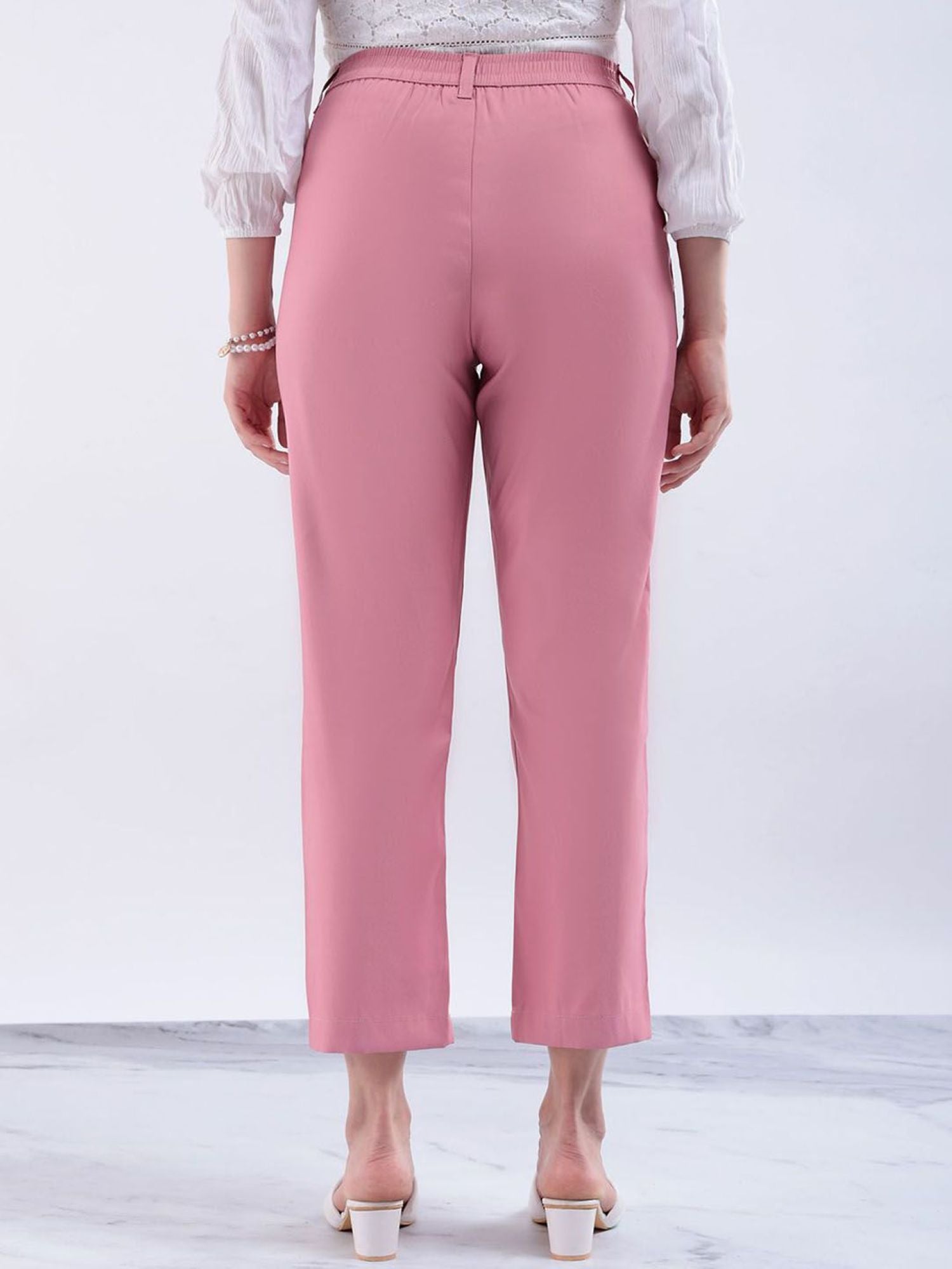 Pink Women Chinos