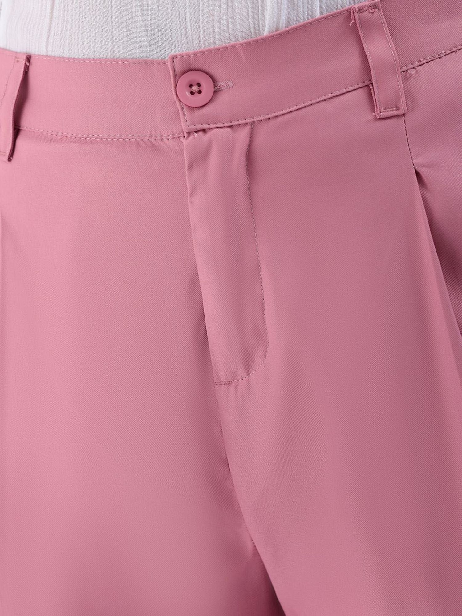 Pink Women Chinos