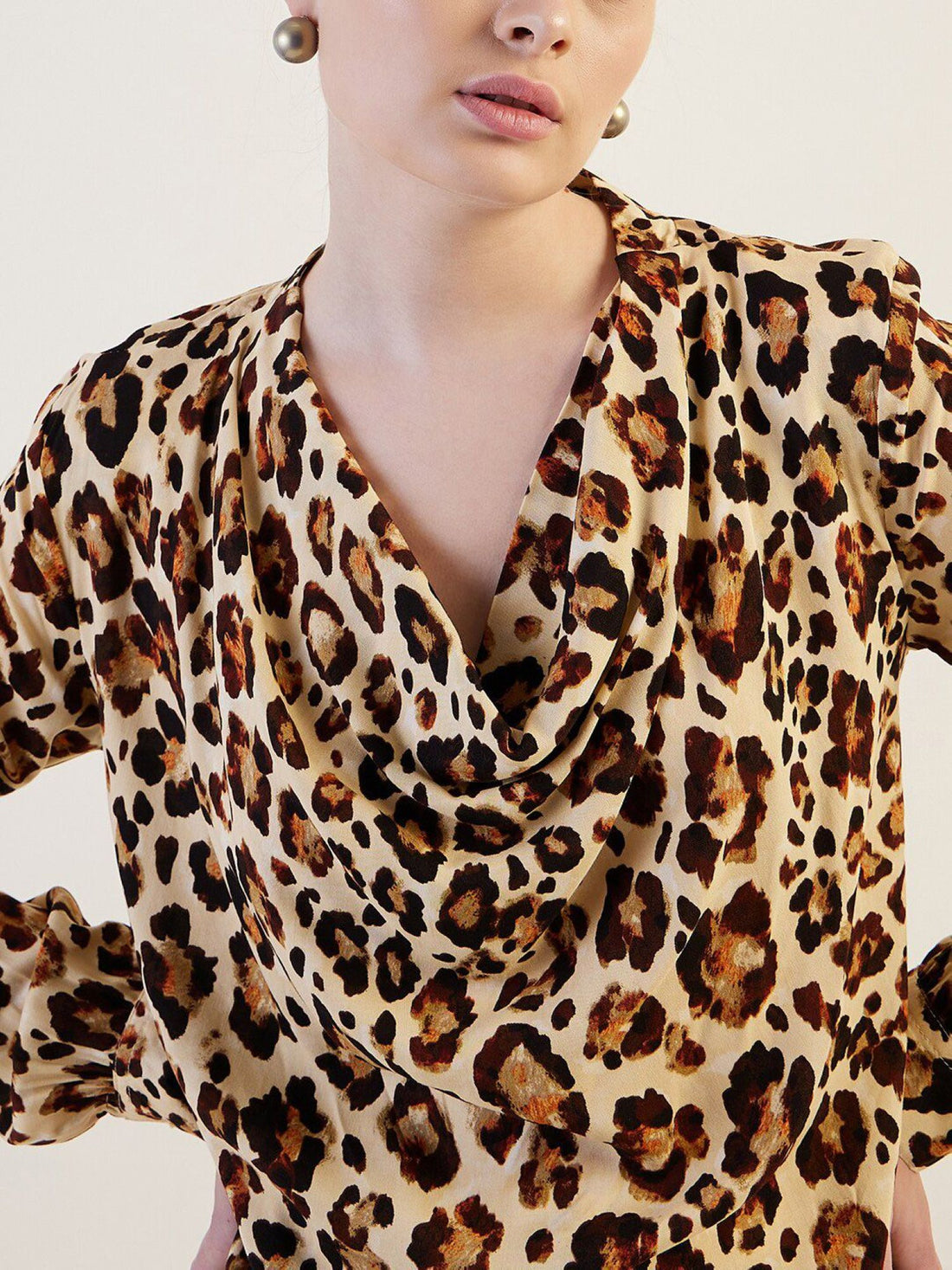 Stylish leopard skin print Women Top