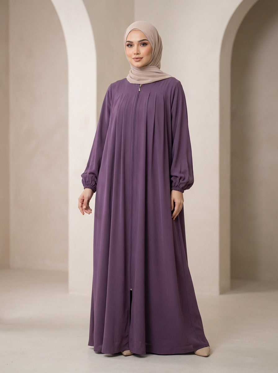 Fog-Sleeve Umbrella Pattern Abaya