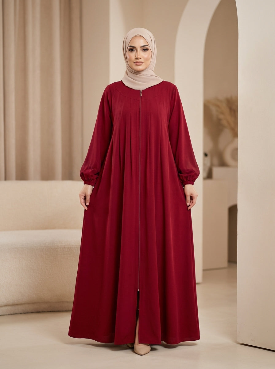 Fog-Sleeve Umbrella Pattern Abaya