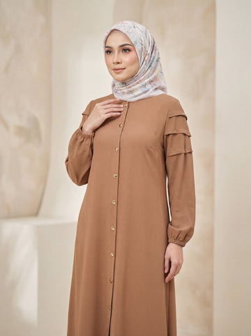 Square Sleeve Front-Open Burqa