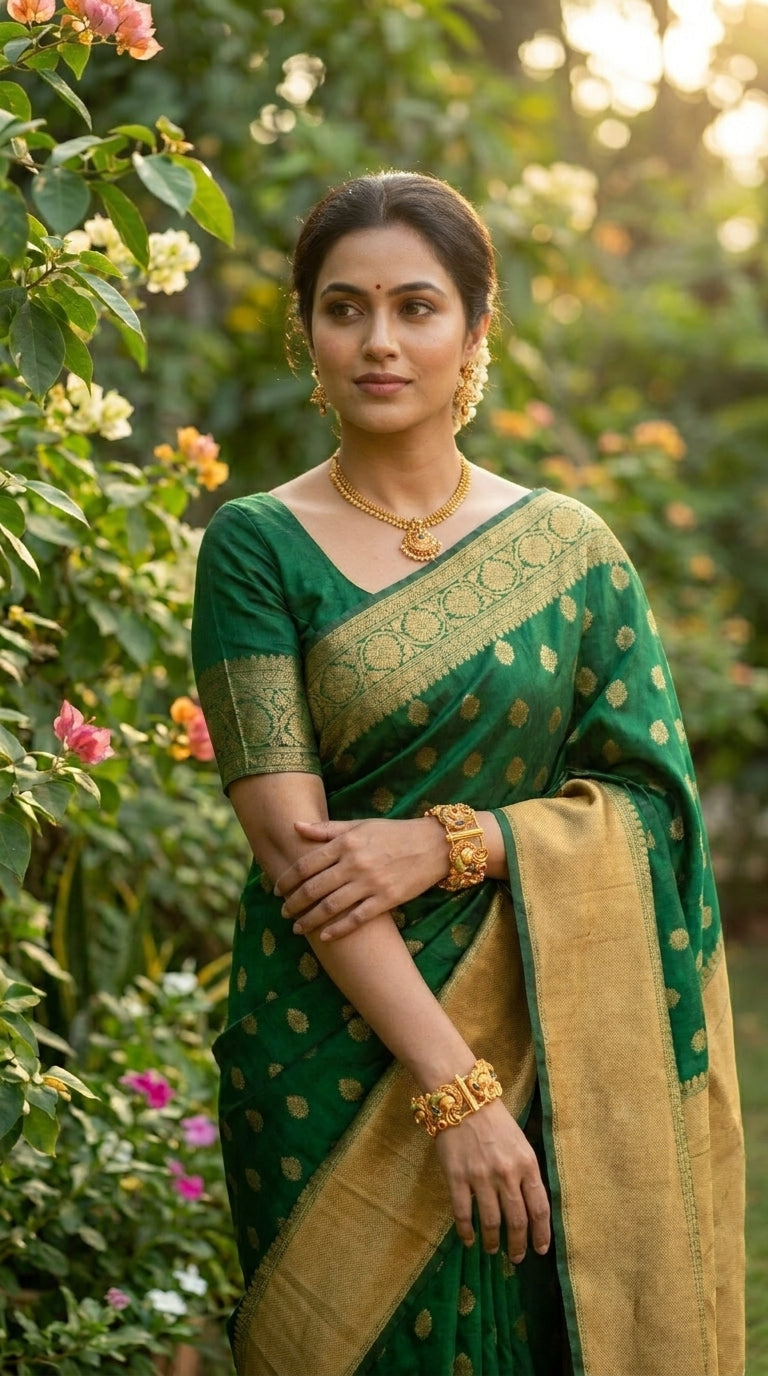 Indian Golden Bangles/Kada with kemp stones