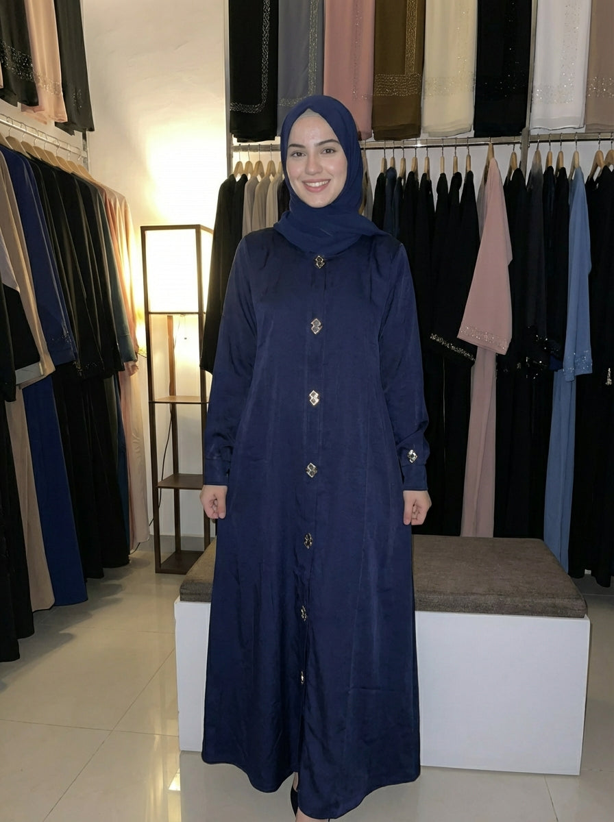 The Regal Button-Cuff Burqa