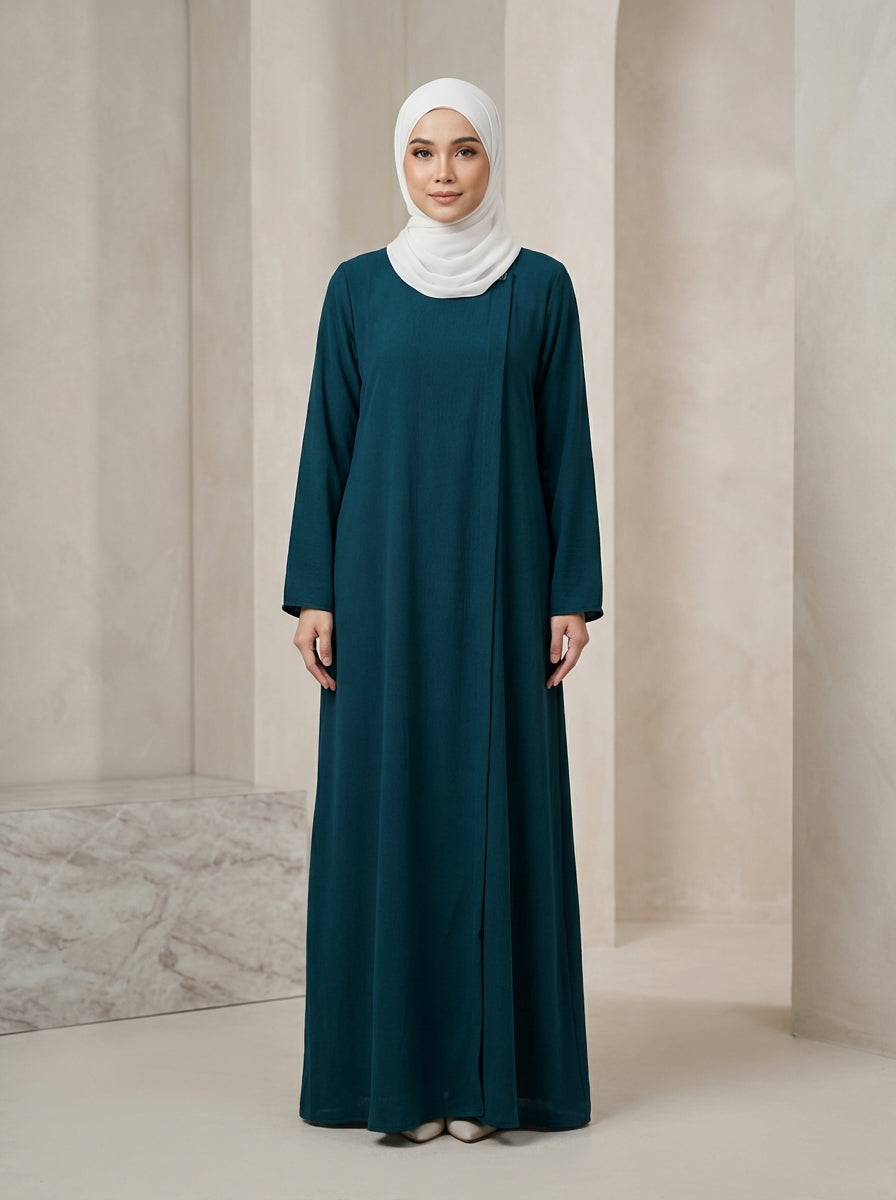 One-Side Cut Pattern Abaya
