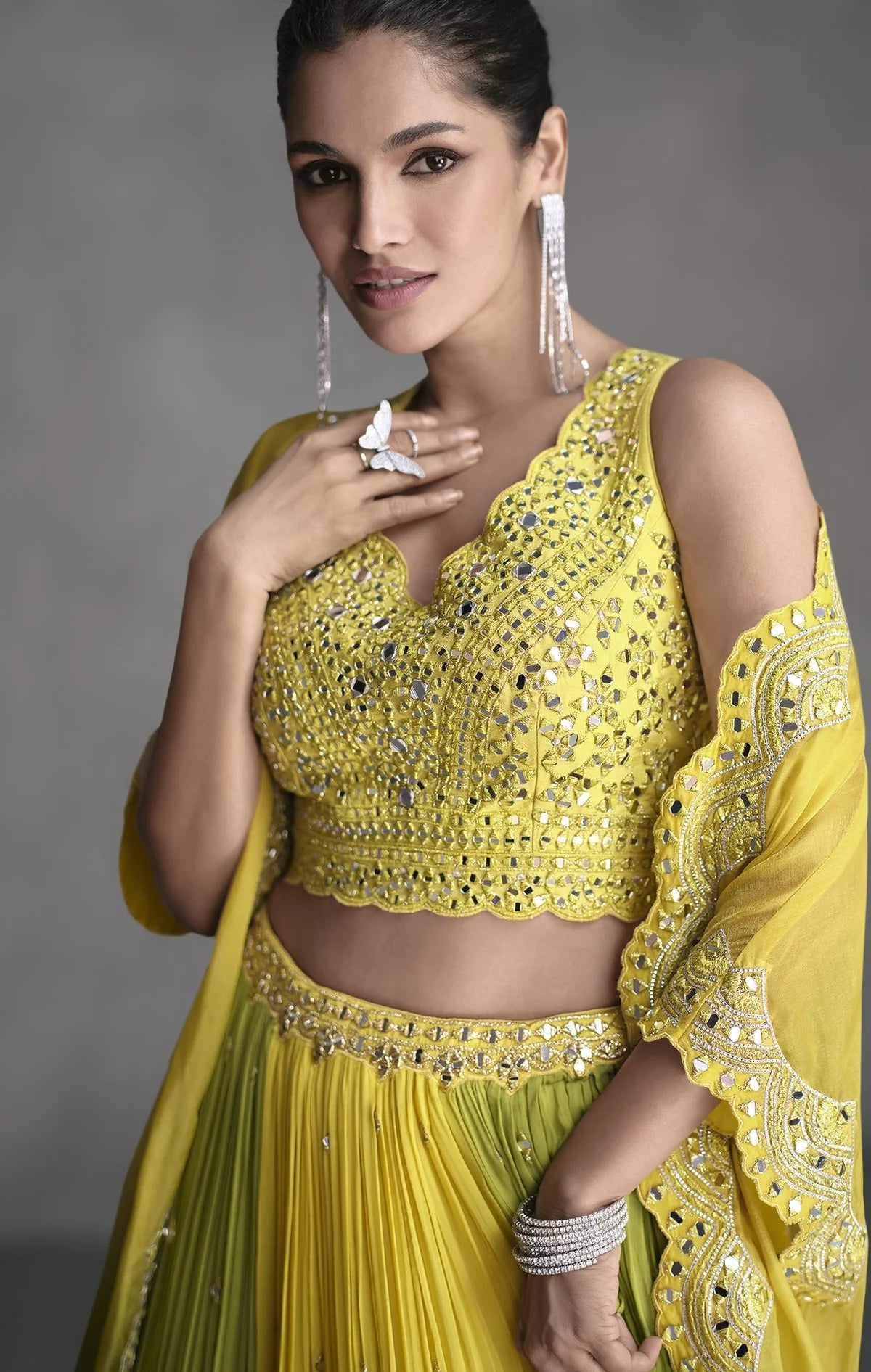 Lehenga Choli with Organza Silk